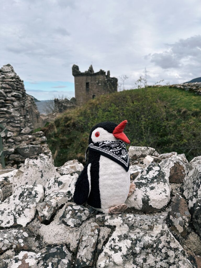 Urquhart Castle scotland Penguin stone
