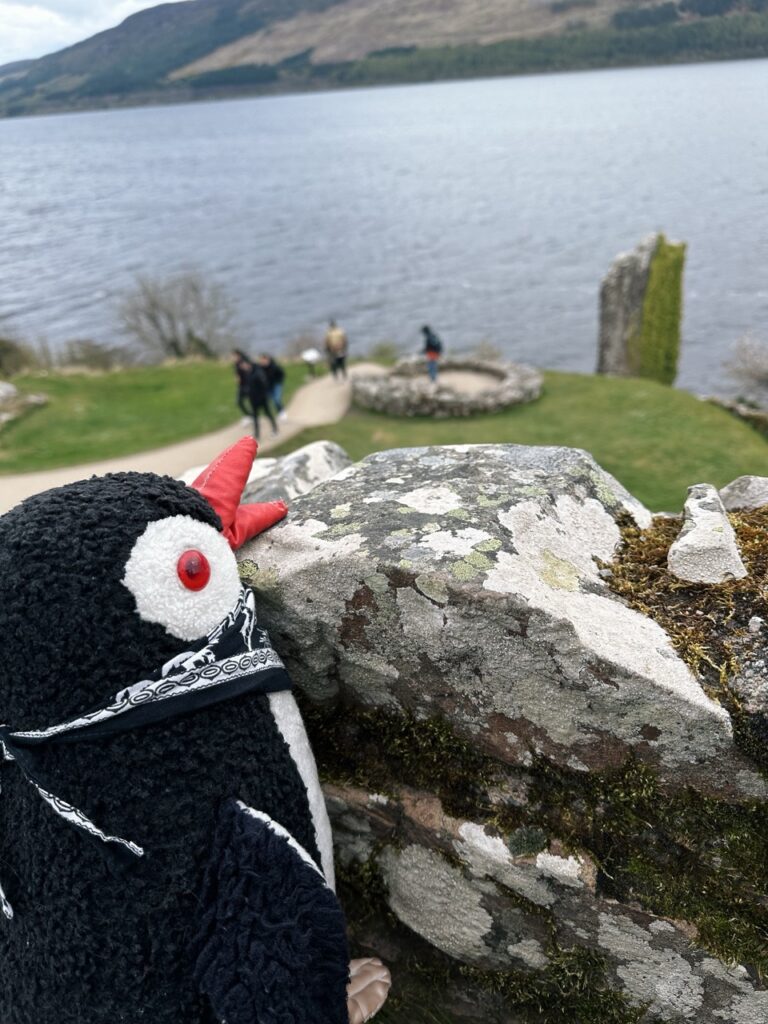 Urquhart Castle scotland Penguin stone