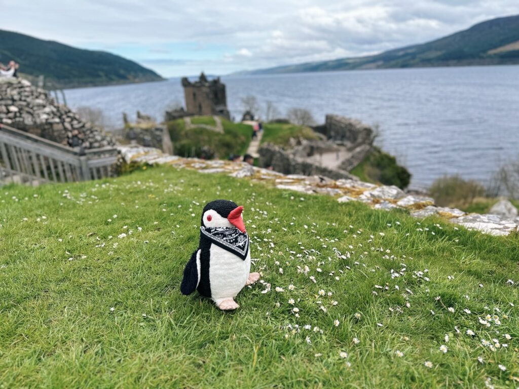 Urquhart Castle scotland Penguin stone