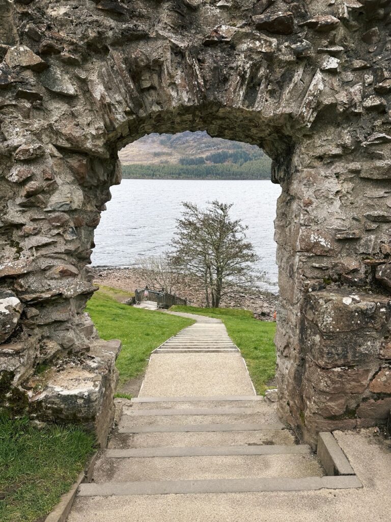 Urquhart Castle scotland Penguin stone
