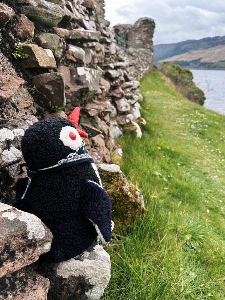 Urquhart Castle scotland Penguin stone
