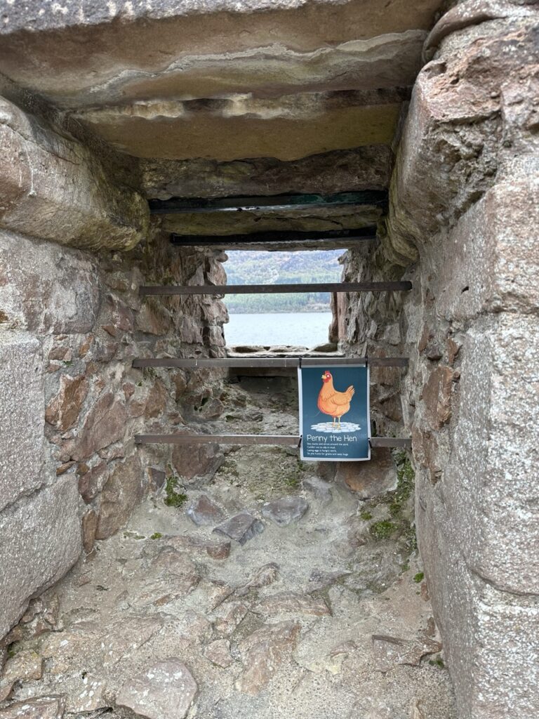 Urquhart Castle scotland Penguin stone