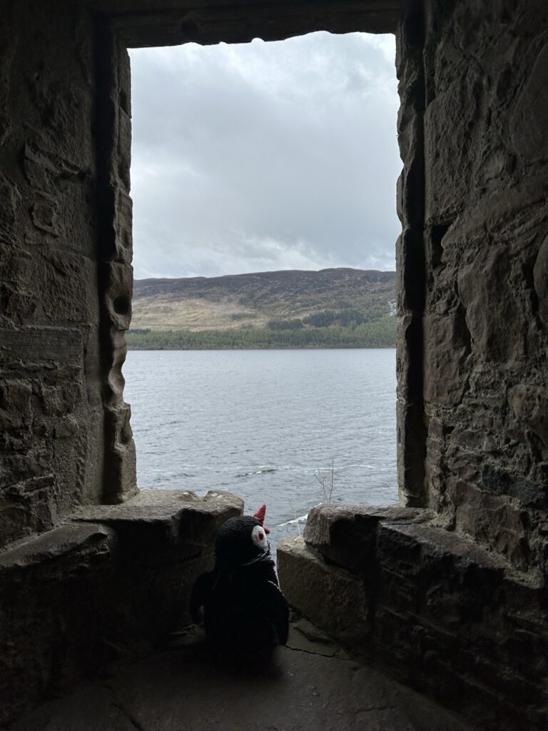 Urquhart Castle scotland Penguin stone