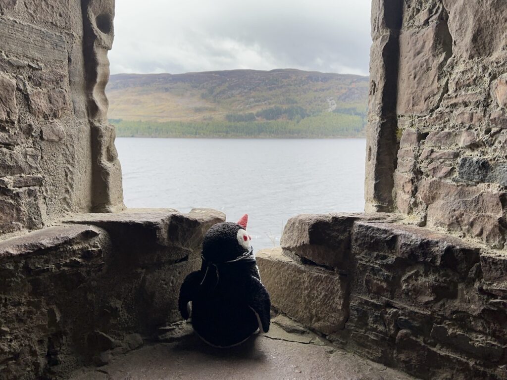 Urquhart Castle scotland Penguin stone