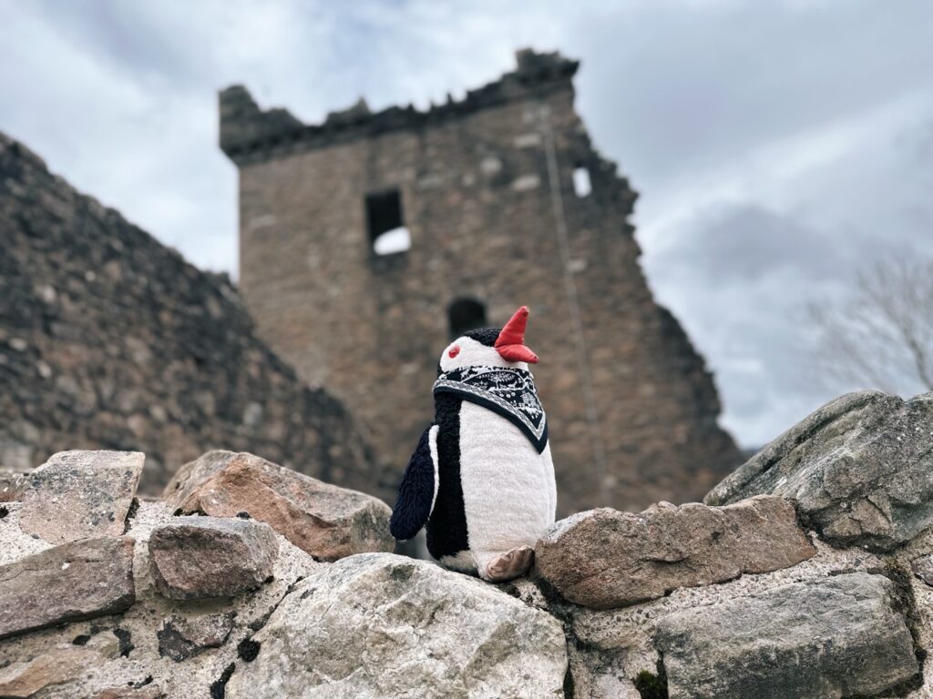 Urquhart Castle scotland Penguin stone