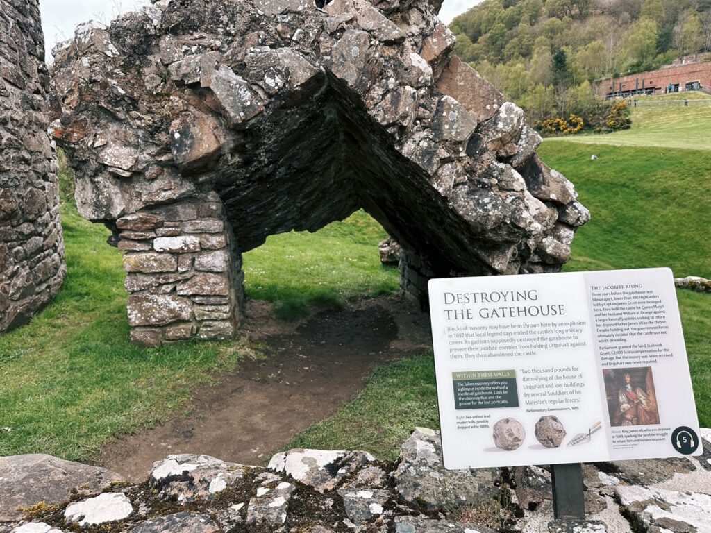 Urquhart Castle scotland Penguin stone