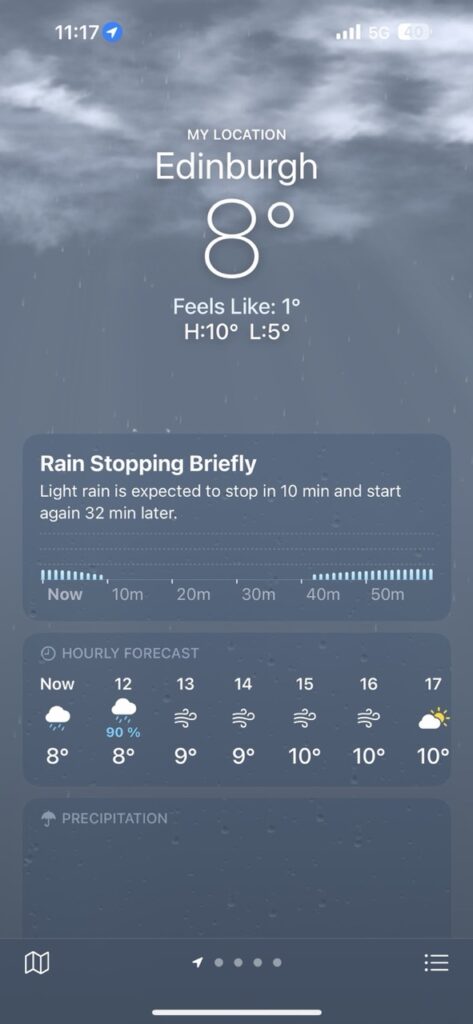 Weather app Scotland