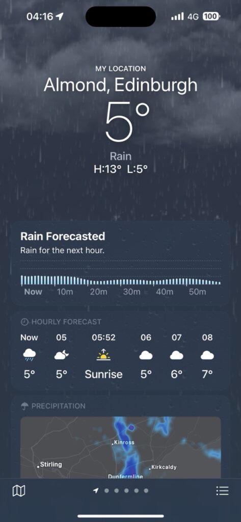 Weather app Scotland