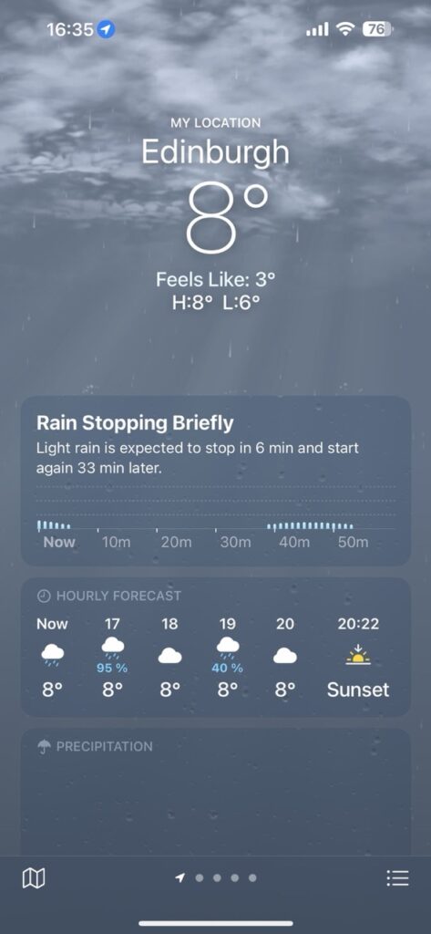 Weather app Scotland
